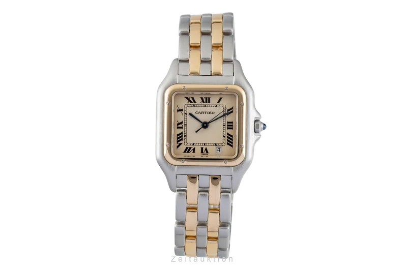 Cartier Panthere steel / gold quartz men's watch 83949 [2601484]