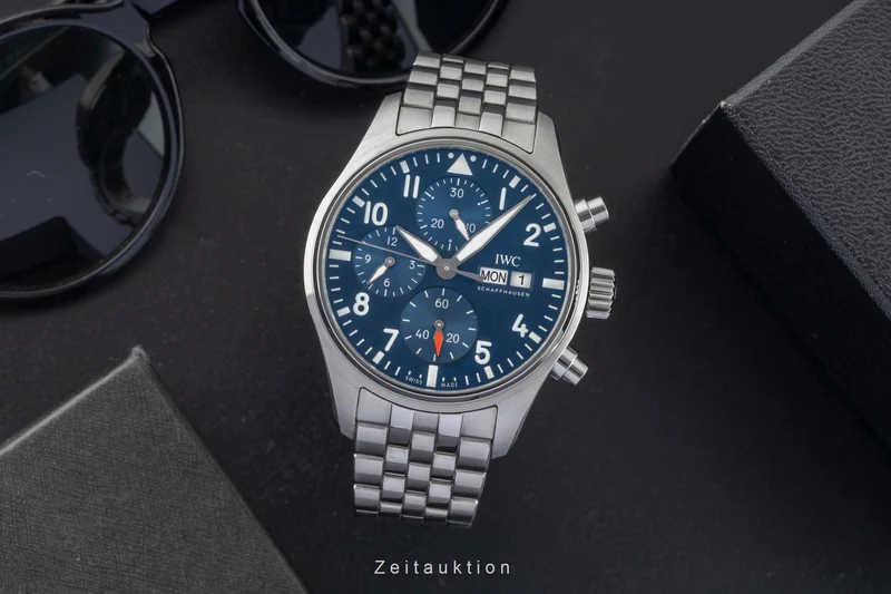 IWC Fliegerchronograph chronograph steel automatic men's watch IW388102 [2601627]