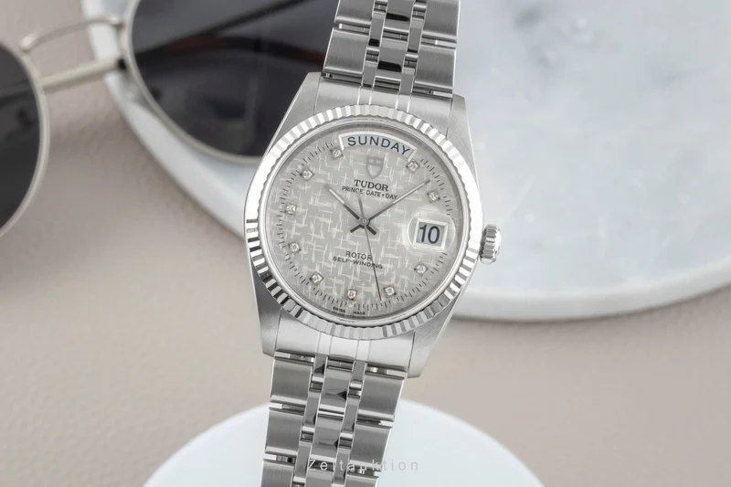 Tudor Date-Day steel / gold automatic men's watch 76214 [2601117]