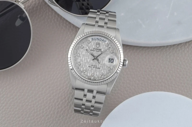 Tudor Date-Day steel / gold automatic men's watch 76214 [2601117]