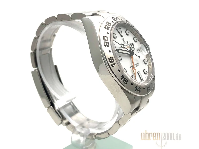 Rolex Explorer II 42 Edelstahl 216570 aus 2013 weißes Zifferblatt