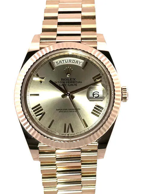 Rolex Day-Date 40 Everose-Gold 228235 Sundust Römisch