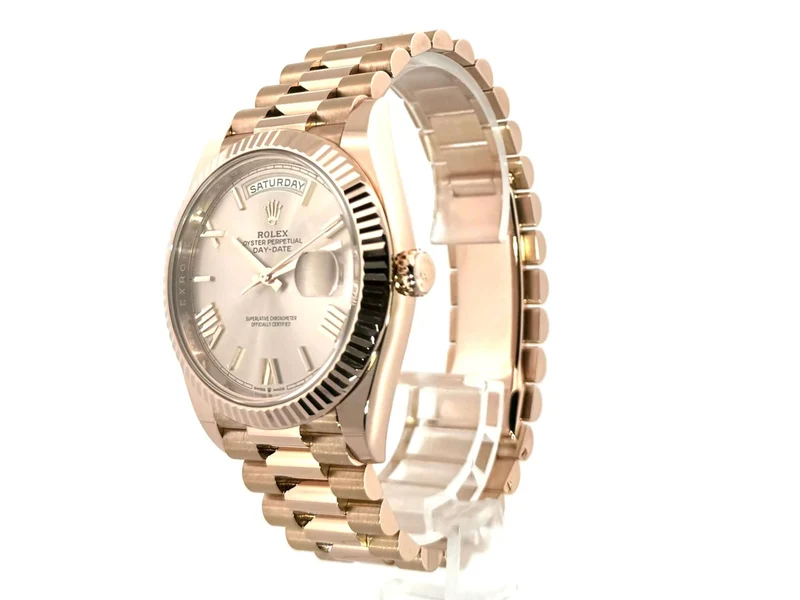 Rolex Day-Date 40 Everose-Gold 228235 Sundust Römisch