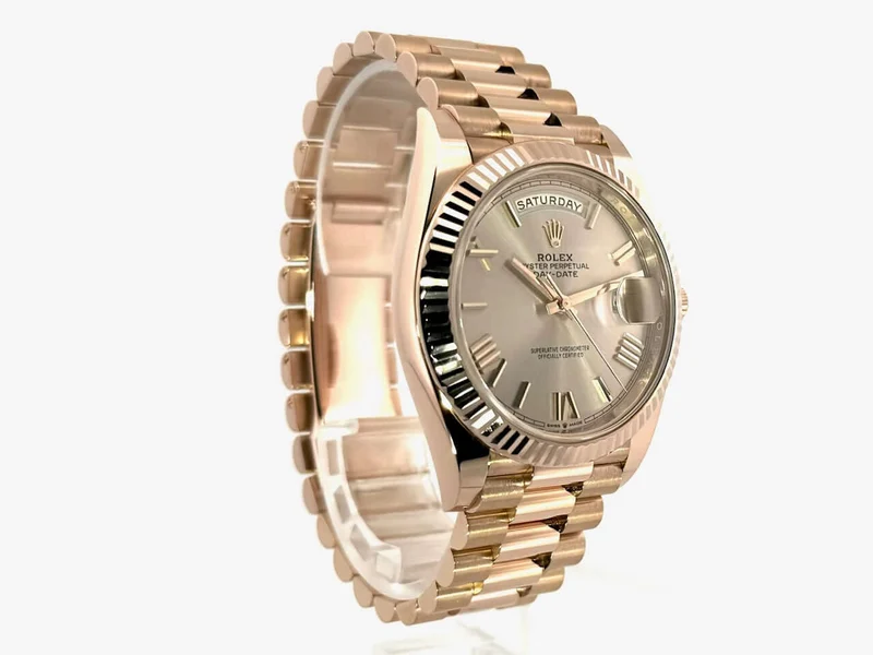 Rolex Day-Date 40 Everose-Gold 228235 Sundust Römisch