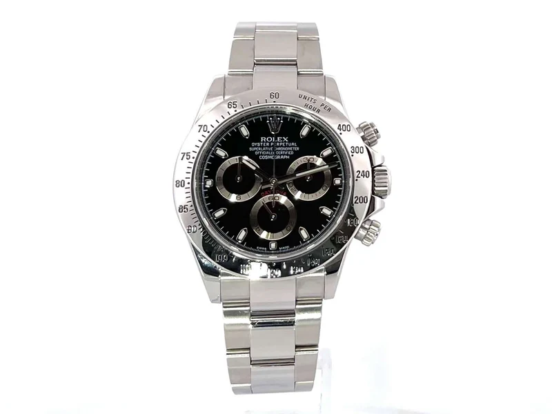 Rolex Daytona Edelstahl 116520 Schwarz