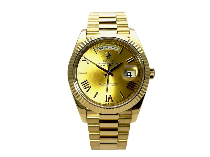 Rolex Day-Date 40 Gelbgold 228238 Champagner Römisch