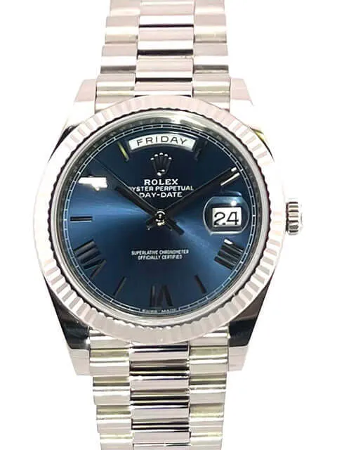 Rolex Day-Date 40 Weißgold 228239 Blau