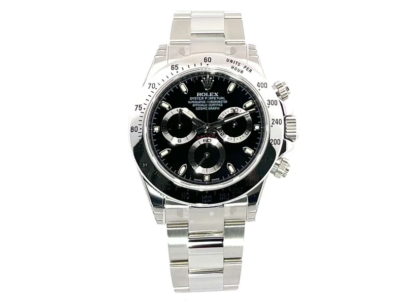 Rolex Daytona Edelstahl 116520 Schwarz