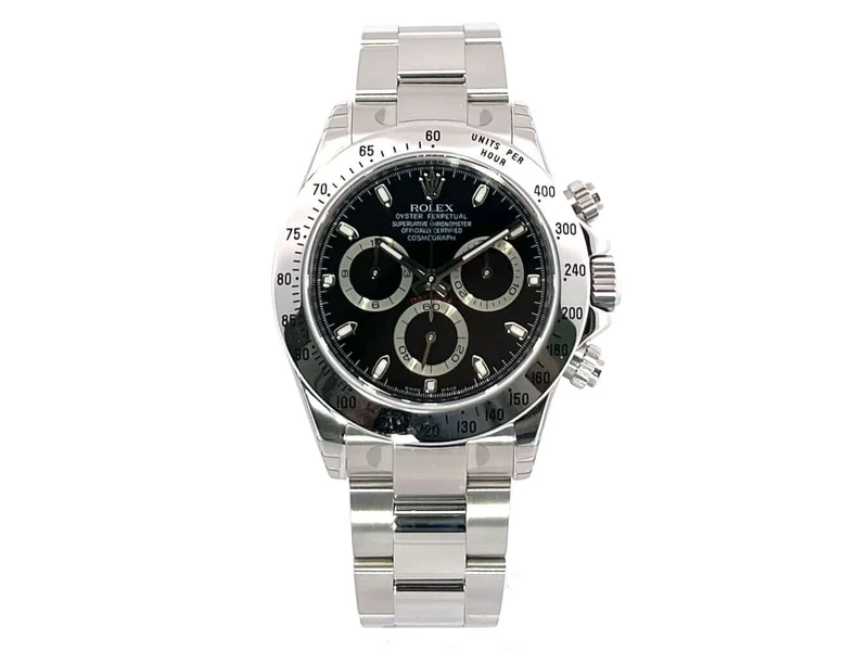 Rolex Daytona Edelstahl 116520 Schwarz