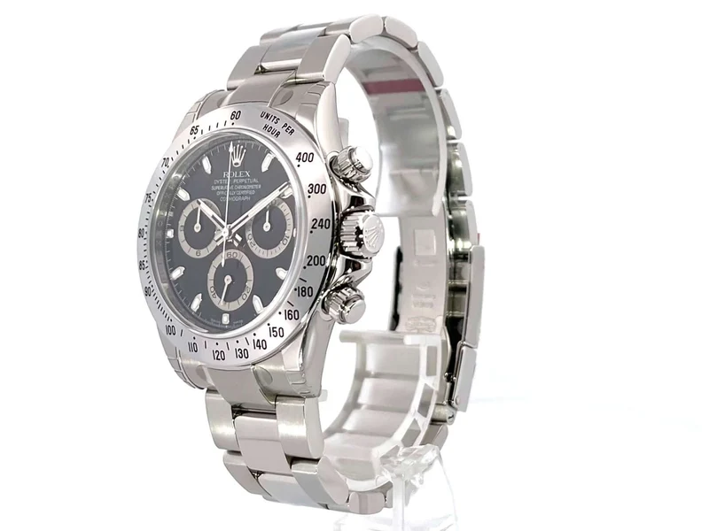 Rolex Daytona Edelstahl 116520 Schwarz