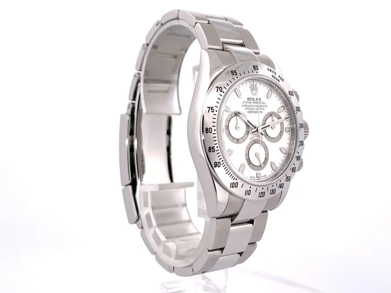 Rolex Daytona Edelstahl 116520 Weiß