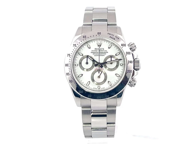 Rolex Daytona Edelstahl 116520 Weiß