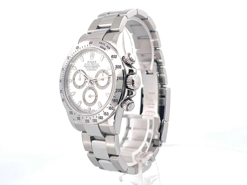 Rolex Daytona Edelstahl 116520 Weiß