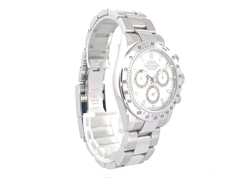 Rolex Daytona Edelstahl 116520 Weiß