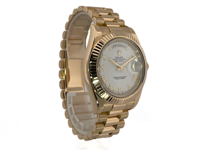 Rolex Day-Date II 218238 Gelbgold Weiß Römisch