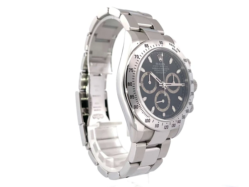 Rolex Daytona Edelstahl 116520 Schwarz