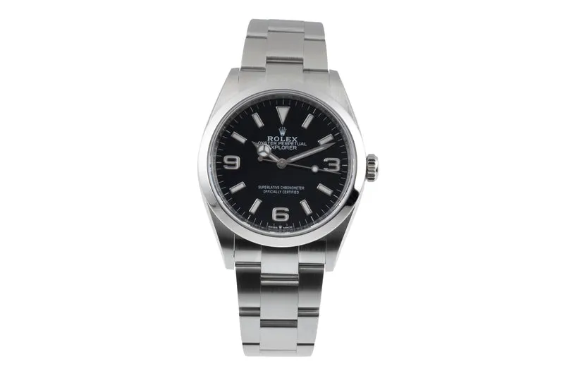 Rolex Explorer steel automatic men's watch 124270 [2601761]