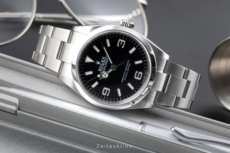 Rolex Explorer steel automatic men's watch 124270 [2601761]