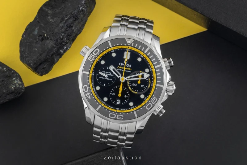 Omega Seamaster chronograph steel automatic men's watch 212.30.44.50.01.002 LP: 9300EUR [2601451]