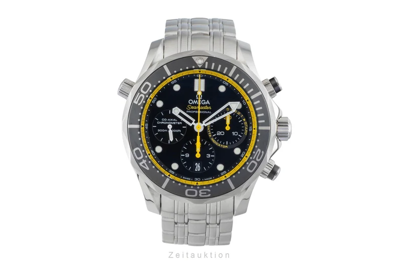 Omega Seamaster chronograph steel automatic men's watch 212.30.44.50.01.002 LP: 9300EUR [2601451]