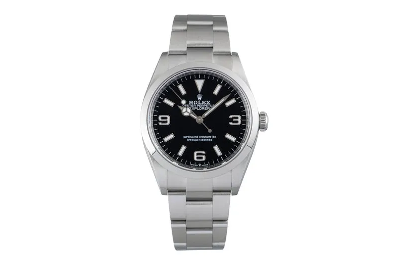 Rolex Explorer steel automatic men's watch 124270 [2601602]