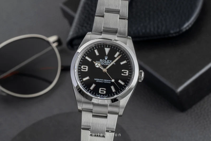 Rolex Explorer steel automatic men's watch 124270 [2601602]