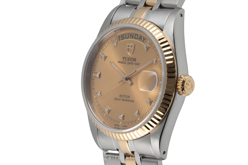Tudor Date-Day steel / gold automatic men's watch 76213 [2600969]