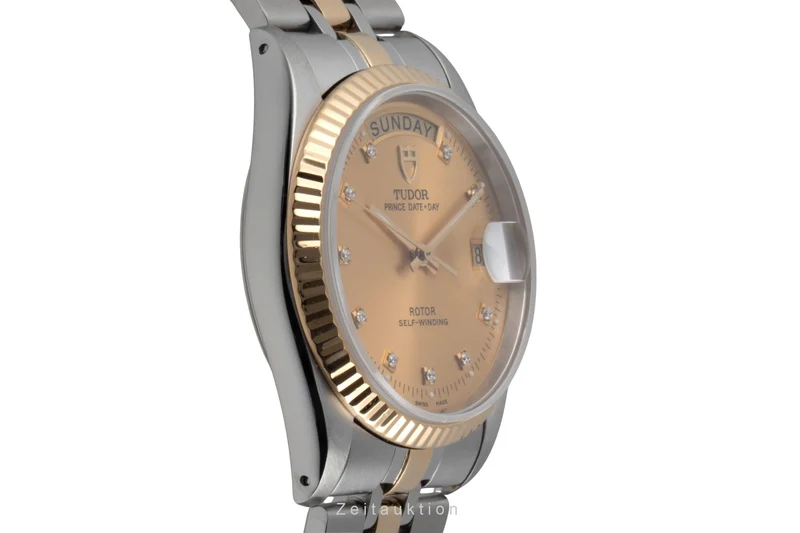 Tudor Date-Day steel / gold automatic men's watch 76213 [2600969]