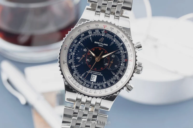 Breitling Montbrillant chronograph steel automatic men's watch A23340 [2601557]