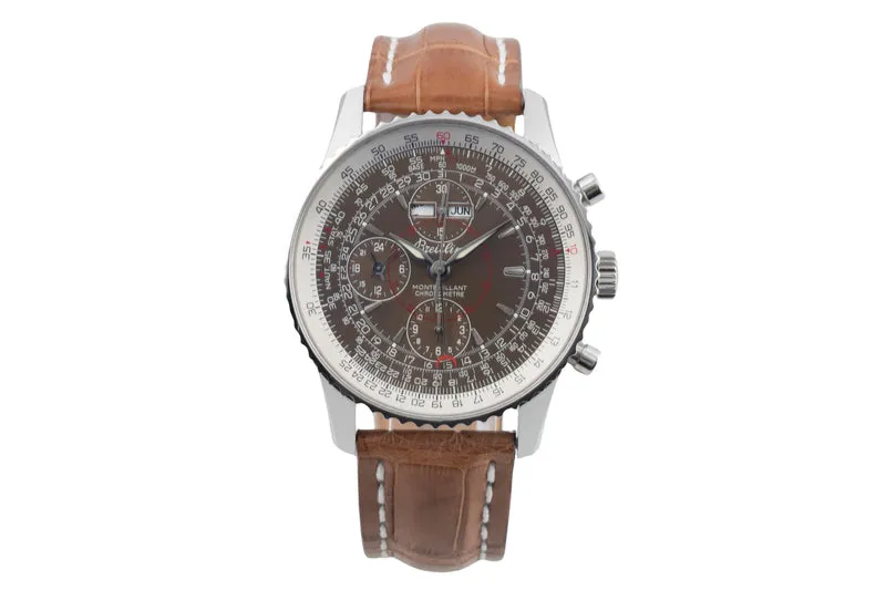 Breitling Montbrillant Datora chronograph steel automatic men's watch A21330 [2601491]