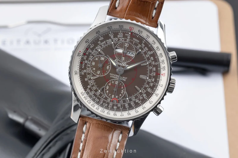 Breitling Montbrillant Datora chronograph steel automatic men's watch A21330 [2601491]