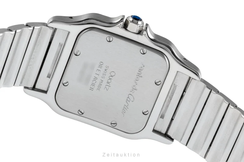 Cartier Santos steel / gold quartz men's watch W20011C4 [2601012]