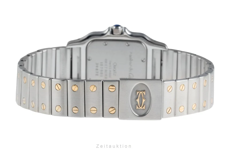 Cartier Santos steel / gold quartz men's watch W20011C4 [2601012]