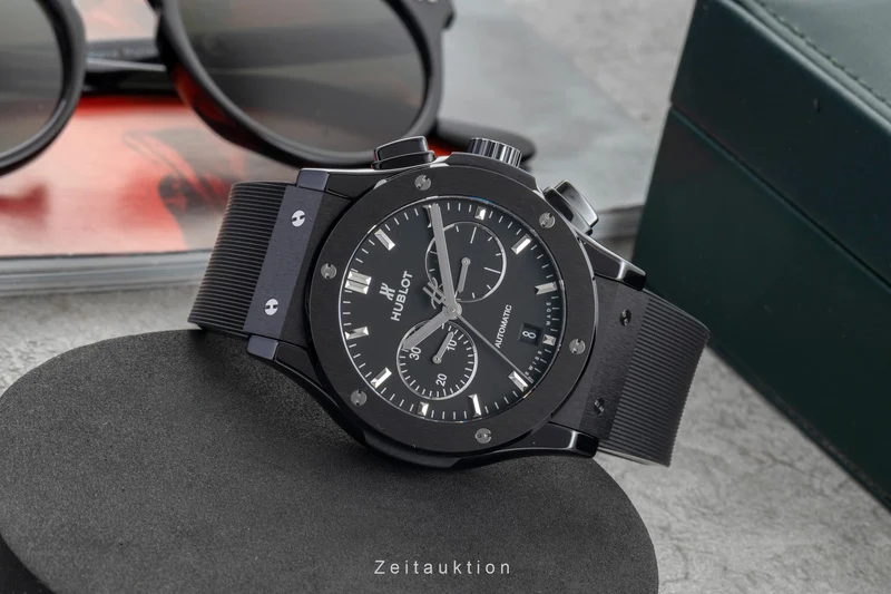 Hublot Classic Fusion chronograph ceramic / titanium automatic men's watch 541.CM.1171.RX LP: 13200EUR [2601751]