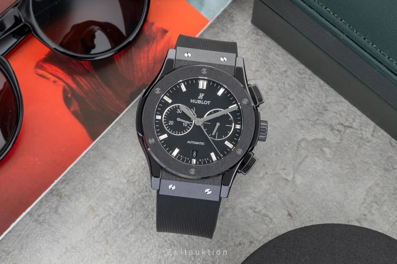Hublot Classic Fusion chronograph ceramic / titanium automatic men's watch 541.CM.1171.RX LP: 13200EUR [2601751]