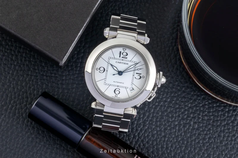 Cartier Pasha steel automatic men's watch W31074M7 [2601872]