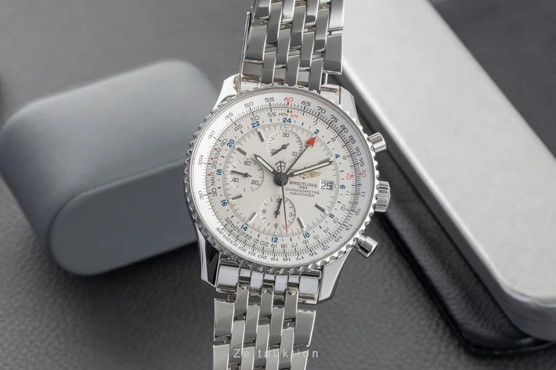 Breitling Navitimer World chronograph steel automatic men's watch A24322 [2601490]