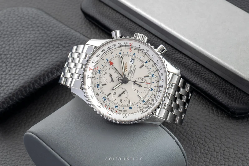 Breitling Navitimer World chronograph steel automatic men's watch A24322 [2601490]