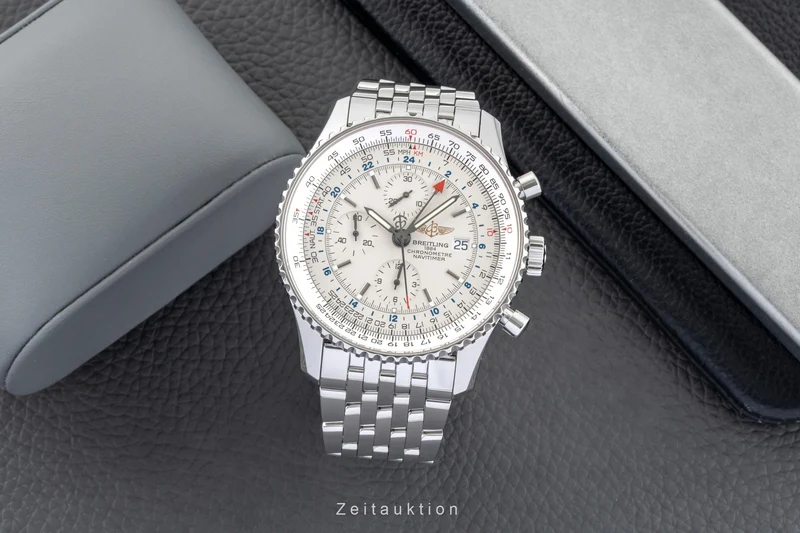 Breitling Navitimer World chronograph steel automatic men's watch A24322 [2601490]