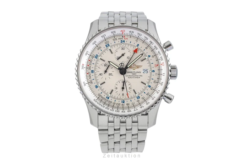 Breitling Navitimer World chronograph steel automatic men's watch A24322 [2601490]
