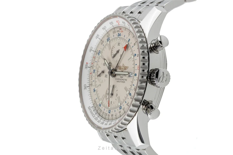 Breitling Navitimer World chronograph steel automatic men's watch A24322 [2601490]