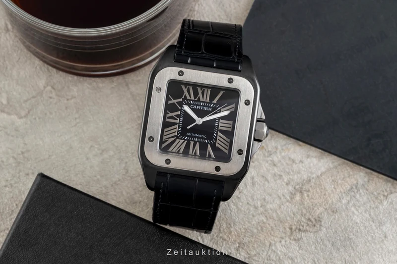 Cartier Santos 100 steel / titanium automatic men's watch W2020010 [2601649]