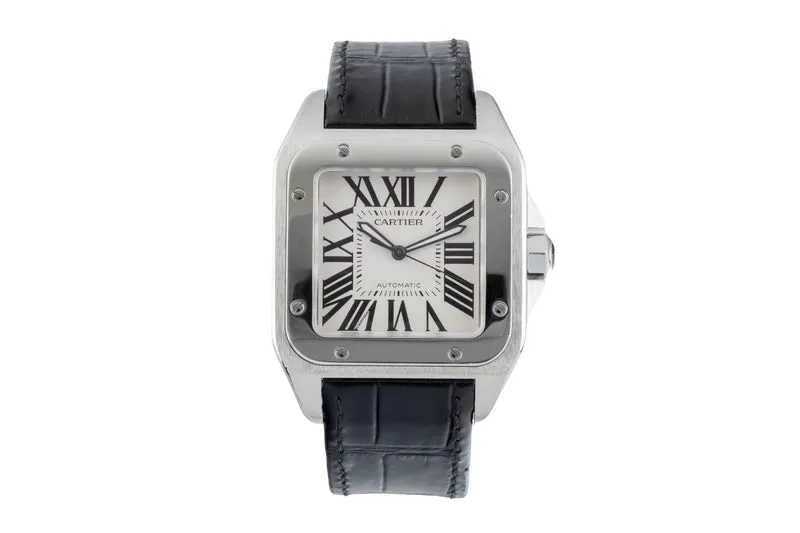 Cartier Santos 100 steel automatic men's watch 2656 [2601532]