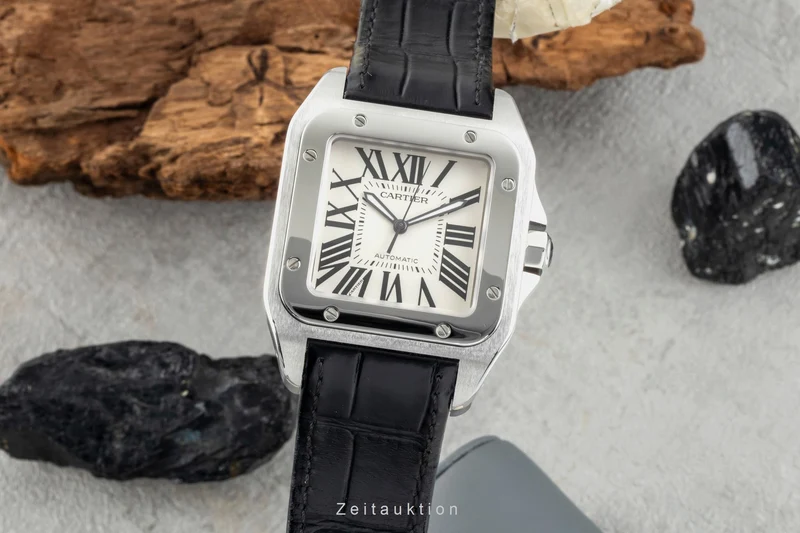 Cartier Santos 100 steel automatic men's watch 2656 [2601532]
