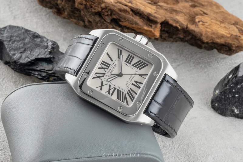 Cartier Santos 100 steel automatic men's watch 2656 [2601532]
