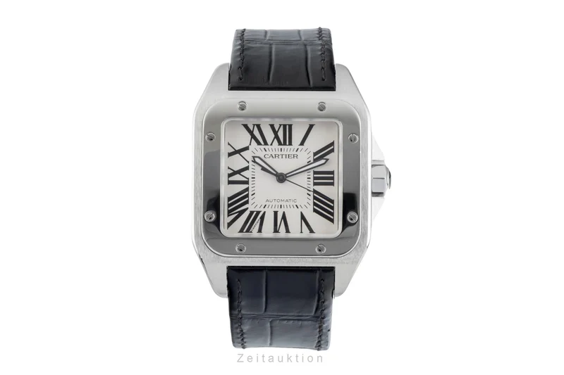 Cartier Santos 100 steel automatic men's watch 2656 [2601532]
