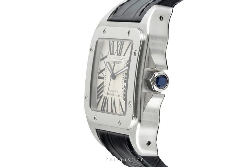 Cartier Santos 100 steel automatic men's watch 2656 [2601532]