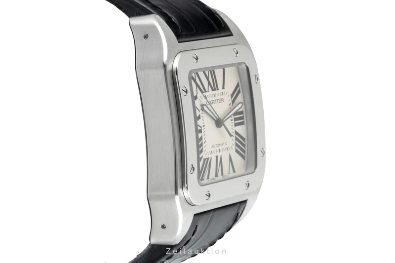 Cartier Santos 100 steel automatic men's watch 2656 [2601532]