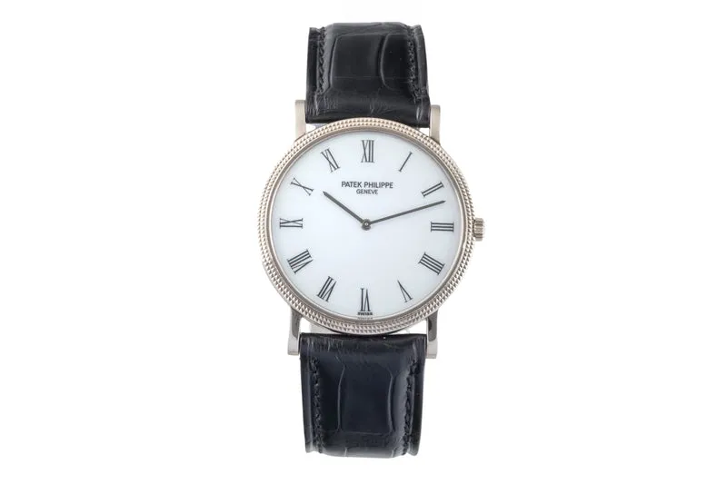 Patek Philippe Calatrava 18 ct white gold manual winding men's watch 3520/D [2601561]