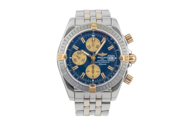 Breitling Chronomat chronograph steel / gold automatic men's watch B13356 [2601596]